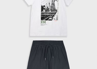 Σετ με τύπωμα για αγόρι | ΜΑΥΡΟ - Energiers - 